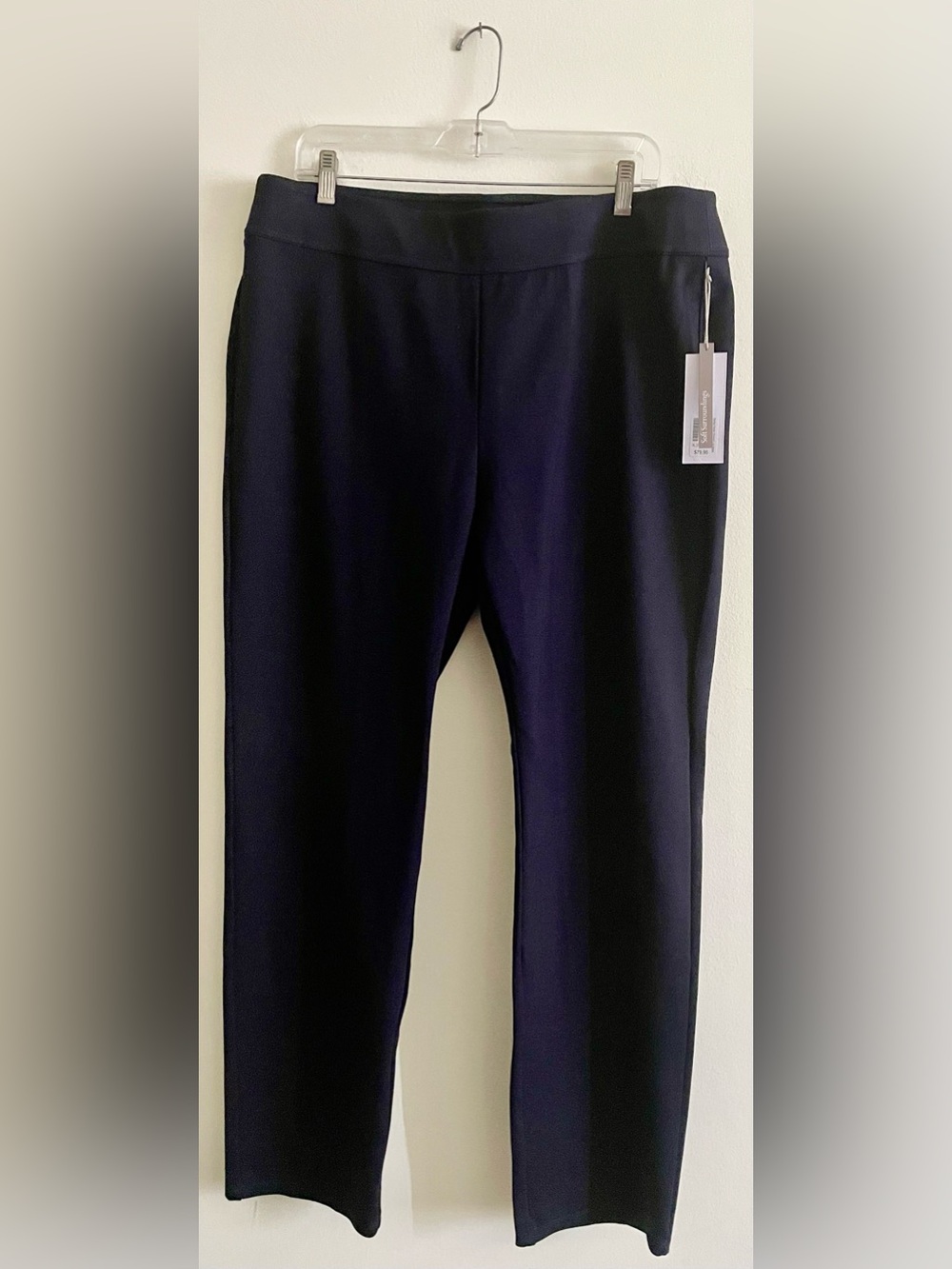 🦁 NWT Soft Surroundings Navy Straight-Leg Ponte Pants 🦁